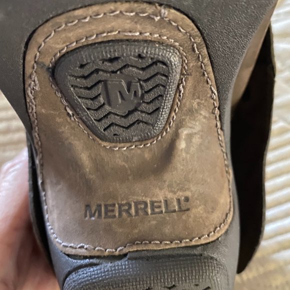 Lk New~ Merrell studded Suede Brown Mules-9 1/2 - Picture 11 of 13